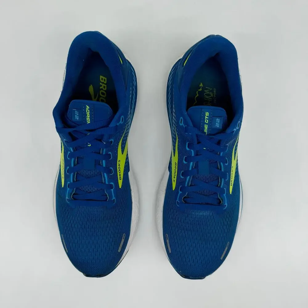 Brooks Adrenaline GTS 22 Running Shoe Men’s Size 8.5D Blue/Nightlife 1103661D482